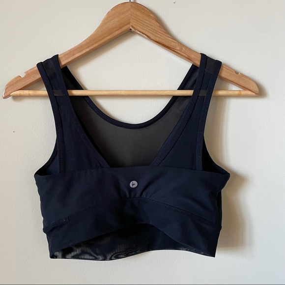 90 Degree, Black, Mesh, Sports Bra/Crop Top, SZ M - Picture 3 of 9